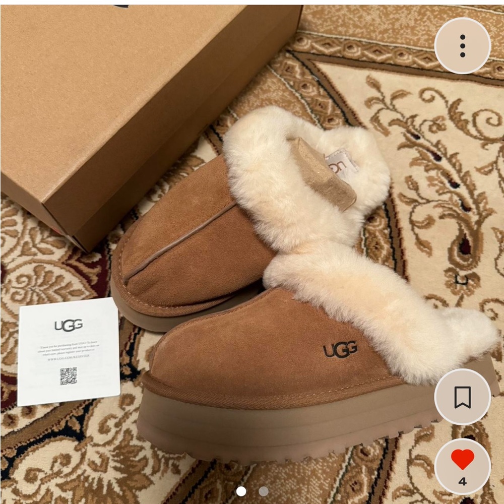 Disquette uggs in chesnut